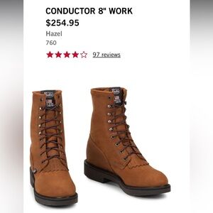 Justin men’s work boots